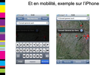Et en mobilité, exemple sur l’iPhone 