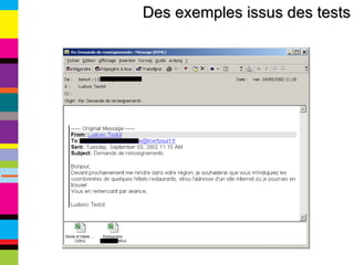 Des exemples issus des tests 1 1 1 