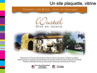 Un site plaquette, vitrine 