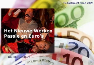 Mediaplaza 24 maart 2009




Het Nieuwe Werken
Passie en Euro’s
 