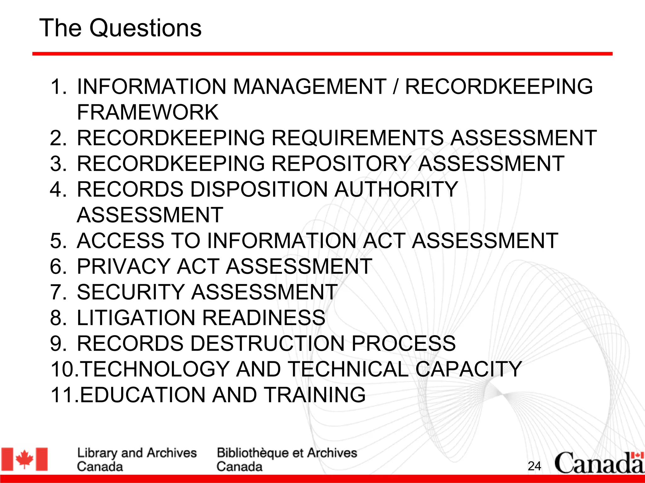 Recordkeeping Directive 101: Everything you wanted to know, but were tooafraid to ask