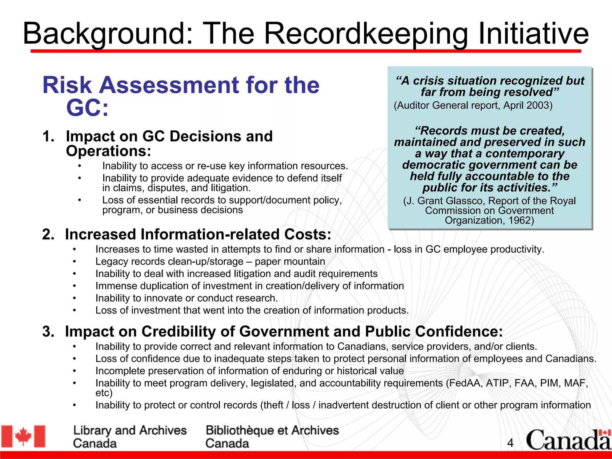 Recordkeeping Directive 101: Everything you wanted to know, but were tooafraid to ask