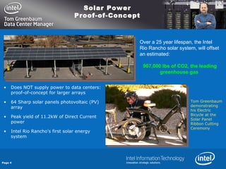Intel Rio Rancho Rr5 Data Center Lessons Learned | PPT
