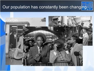 Our population has constantly been changing 