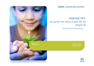 Internet 101 - ESIGETEL Lecture