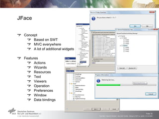 Java GUI Toolkits - Swing vs. SWT vs. Jambi | PPT | Programming ...