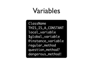 Ruby presentasjon på NTNU 22 april 2009