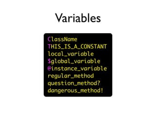 Ruby presentasjon på NTNU 22 april 2009