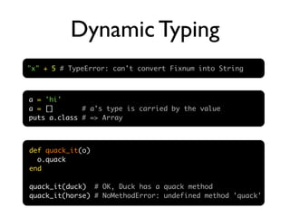 Ruby presentasjon på NTNU 22 april 2009
