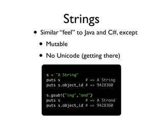 Ruby presentasjon på NTNU 22 april 2009