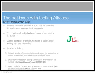 Maven Application Lifecycle Management for Alfresco
