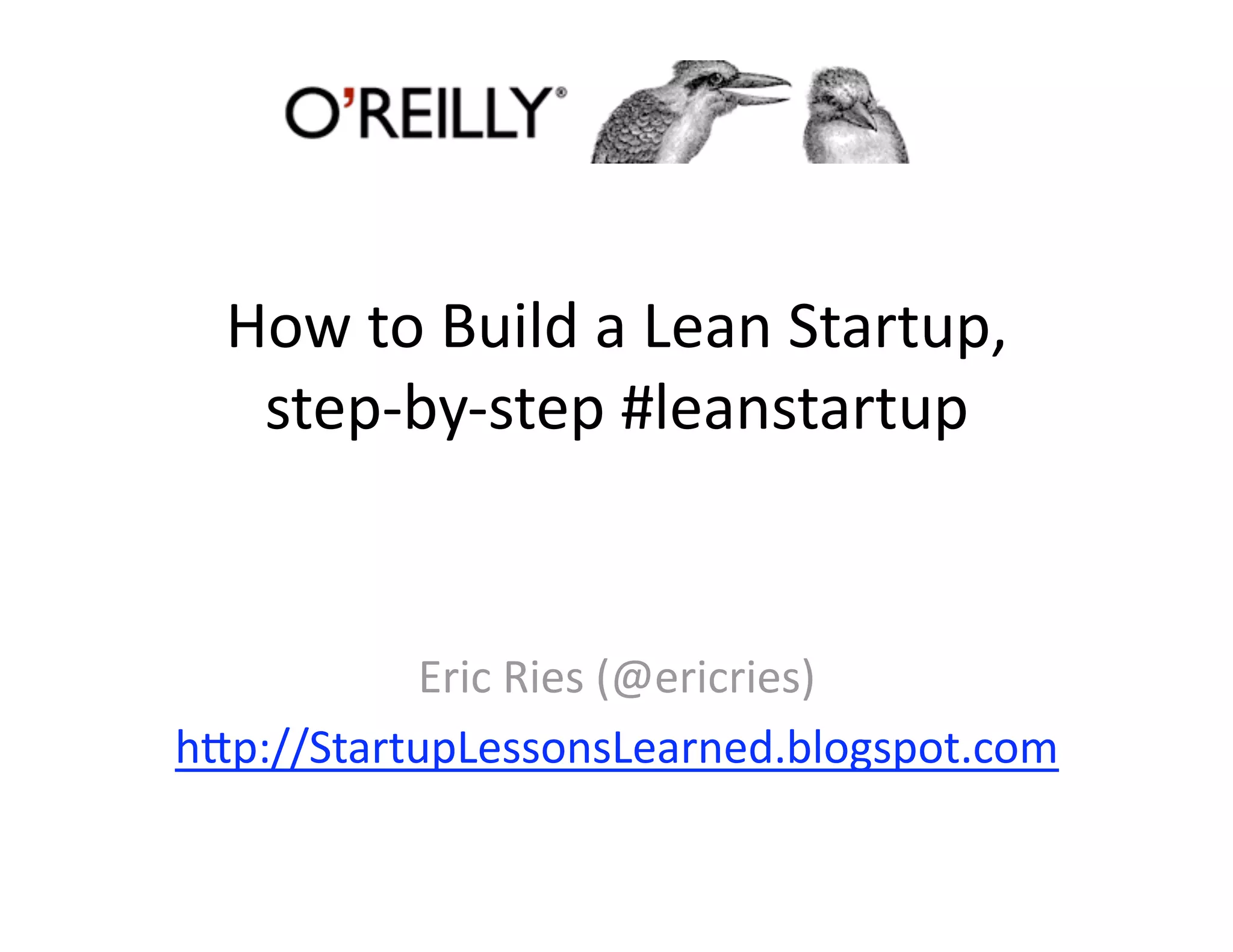 2009 05 01 How To Build A Lean Startup Step By Step