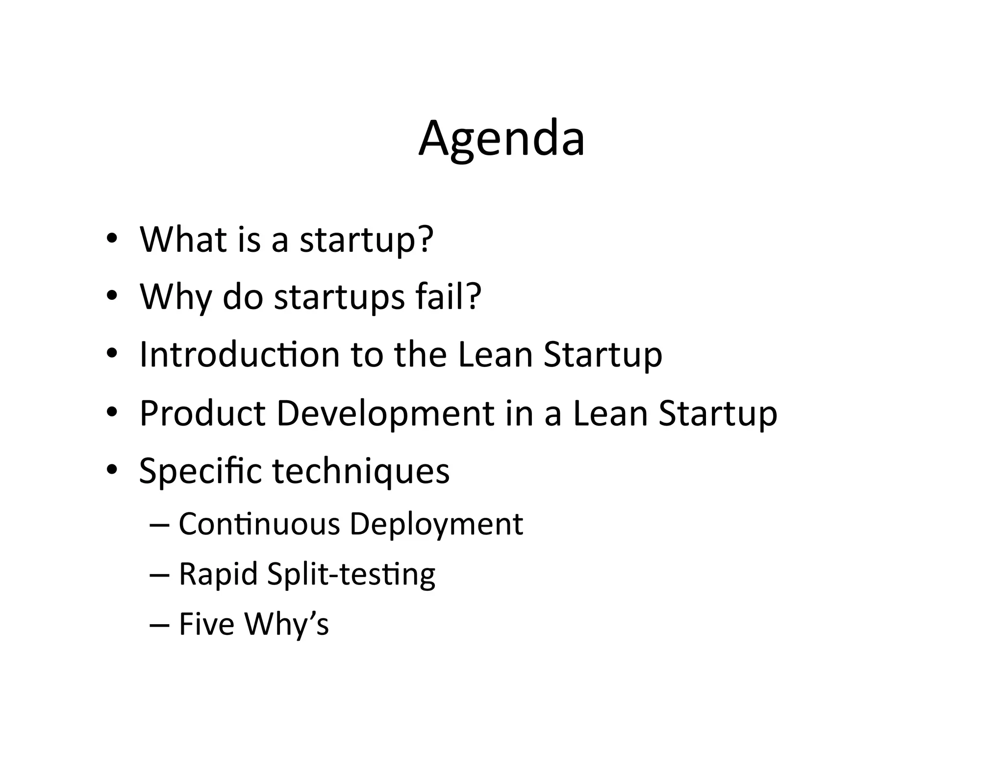 2009 05 01 How To Build A Lean Startup Step By Step
