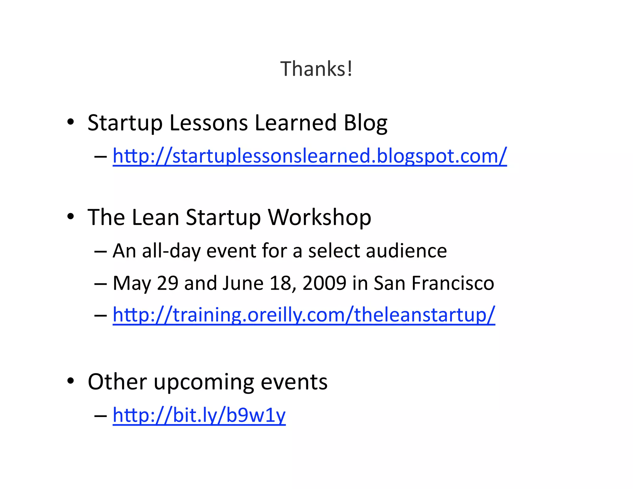 2009 05 01 How To Build A Lean Startup Step By Step