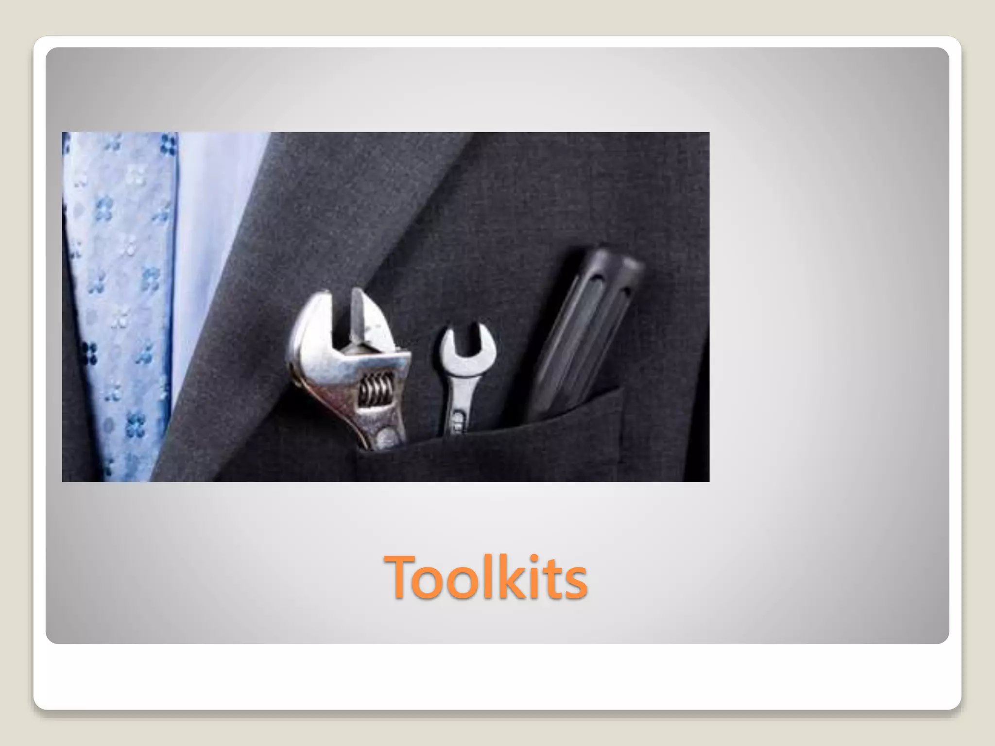 Toolkits
 