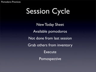 Agile Pomodoro Development