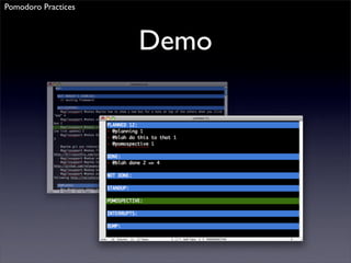 Agile Pomodoro Development