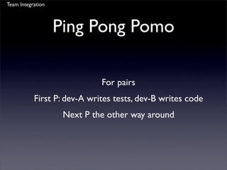 Agile Pomodoro Development