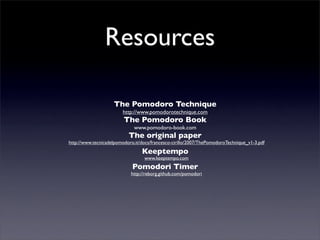 Agile Pomodoro Development