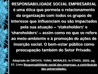 Responsabilidade Socioambiental Empresarial
