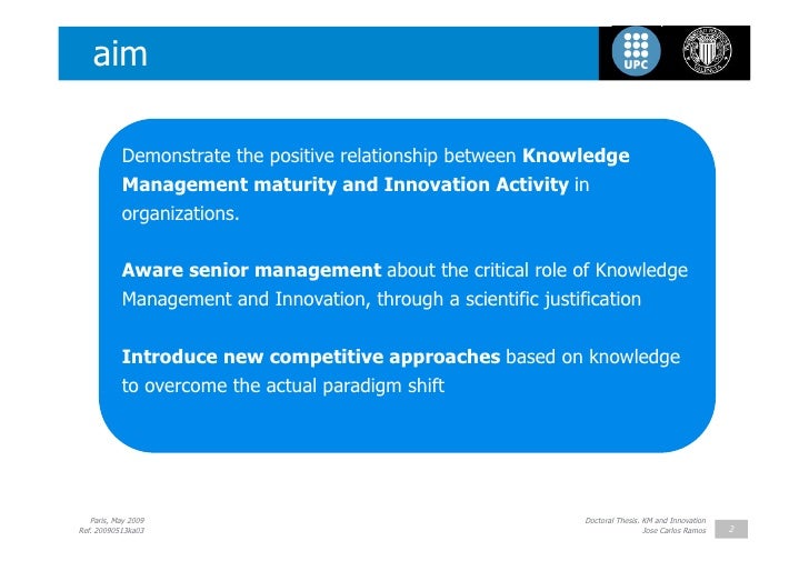 Master thesis help knowledge management