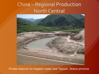 Private reservoir for irrigation water near Taiyuan, Shanxi province
 