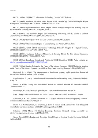 2009 05 20 Oecd Internet Piracy