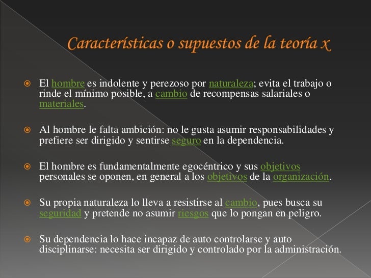 Teoría X,Y. Douglas Mc Gregor