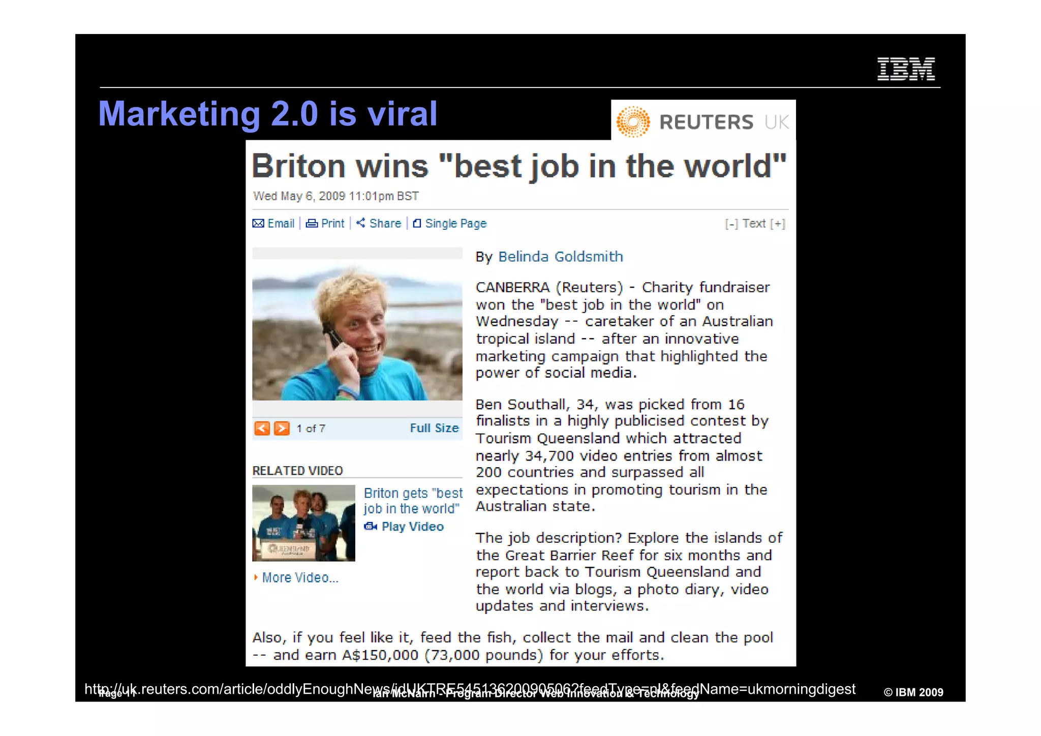 Using Social Software to Market yourself - inside and outside the firewall