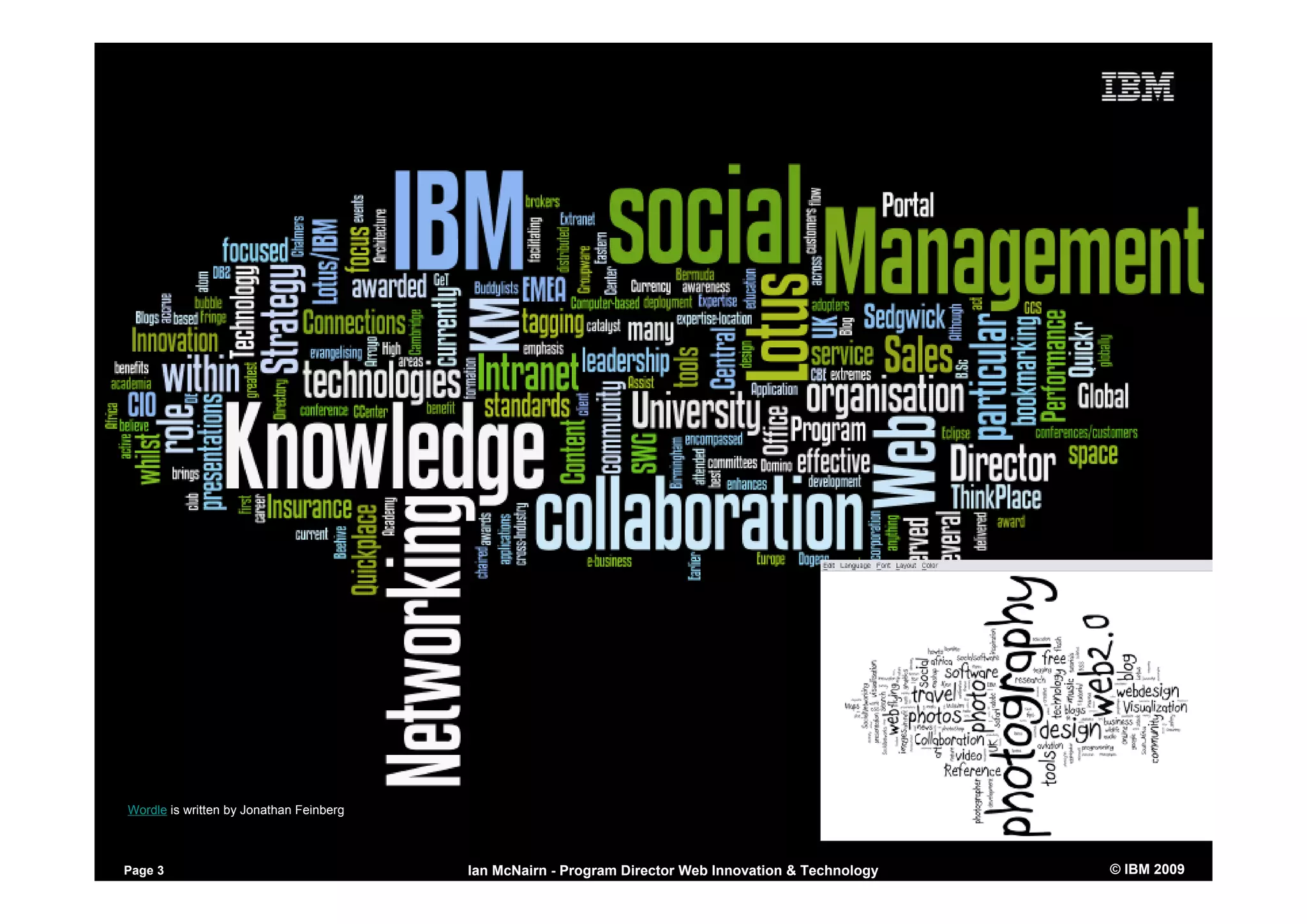 Using Social Software to Market yourself - inside and outside the firewall