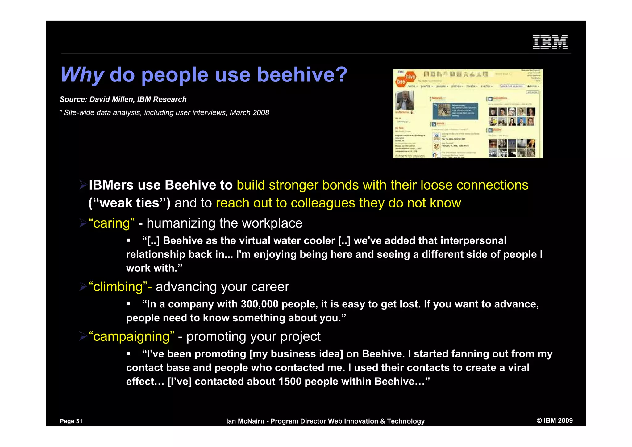 Using Social Software to Market yourself - inside and outside the firewall