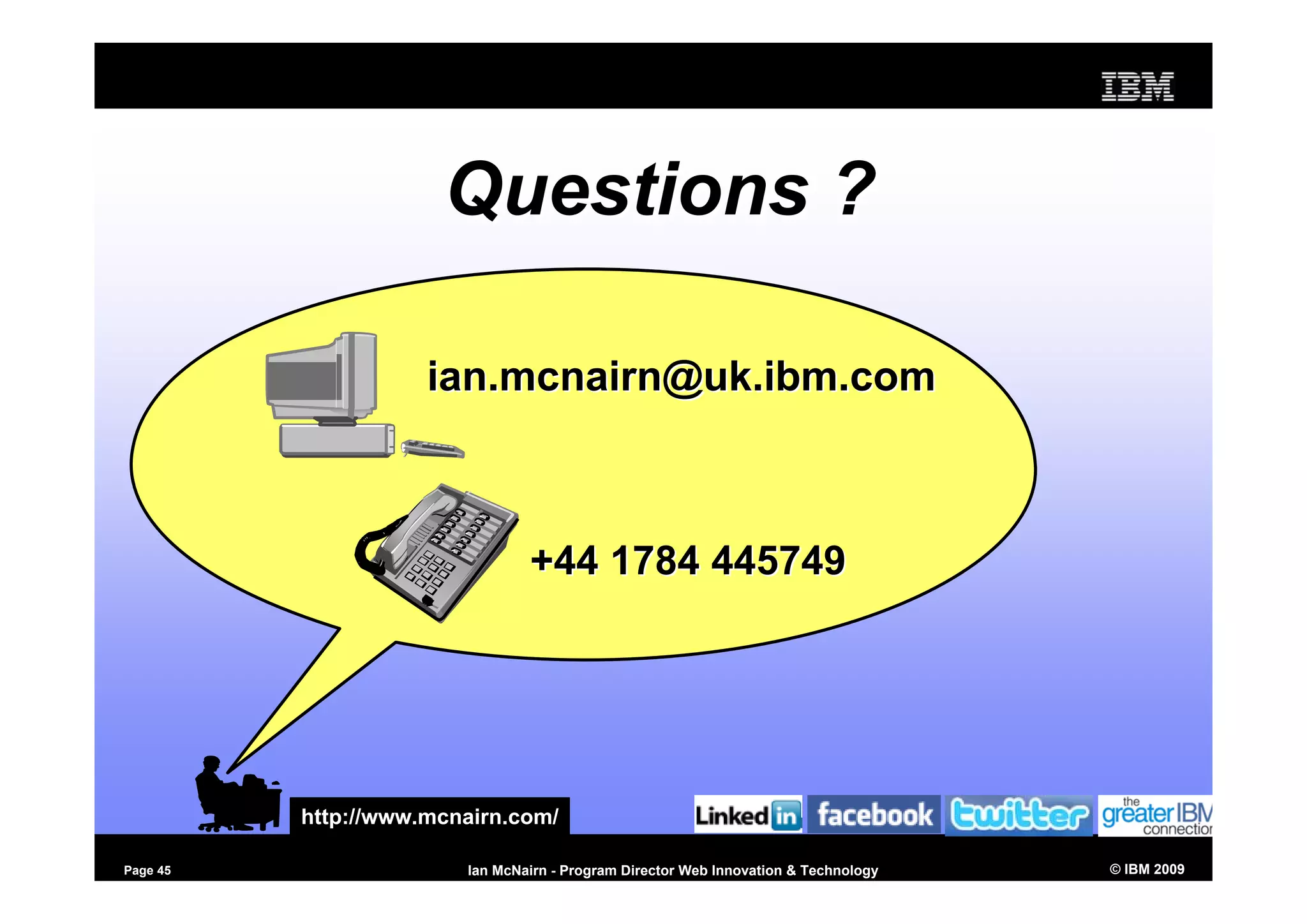 Using Social Software to Market yourself - inside and outside the firewall