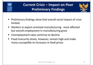 The Impact of Global Financial Crisis on Indonesia | PDF
