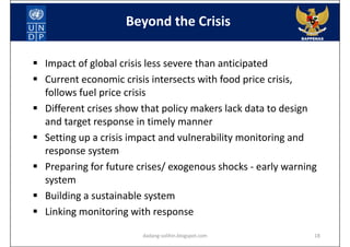 The Impact of Global Financial Crisis on Indonesia | PDF