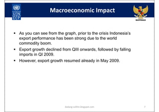 The Impact of Global Financial Crisis on Indonesia | PDF