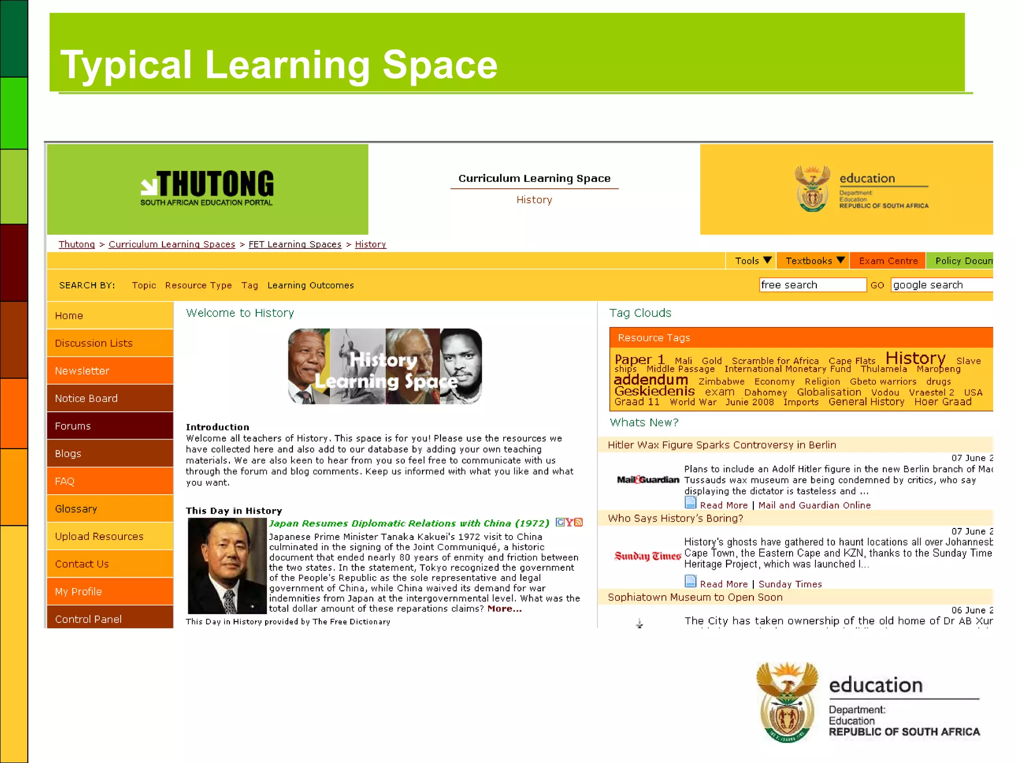 Typical Learning Space 