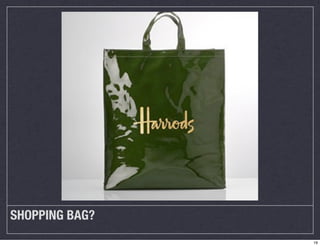 SHOPPING BAG? 
19 
 