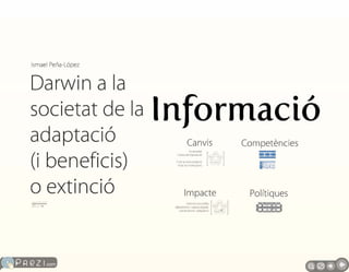 16a Sessió web: "Darwin a la societat de la informació", per Ismael Peña-López 