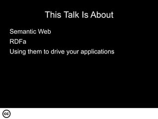 This Talk Is About Semantic Web 