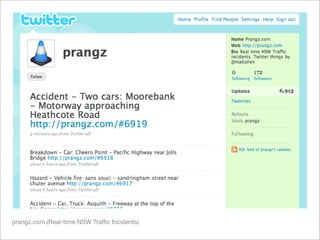 prangz.com (Real-time NSW Trafﬁc Incidents)
 