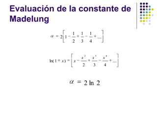 Evaluación de la constante de Madelung