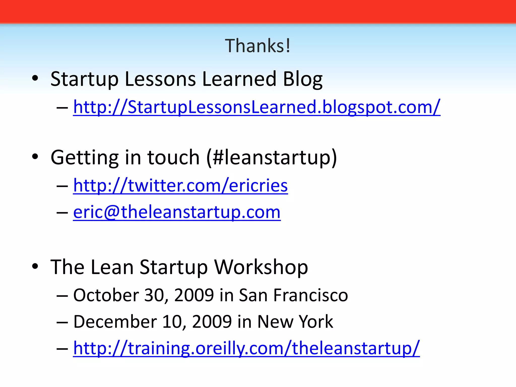 Work in small batches