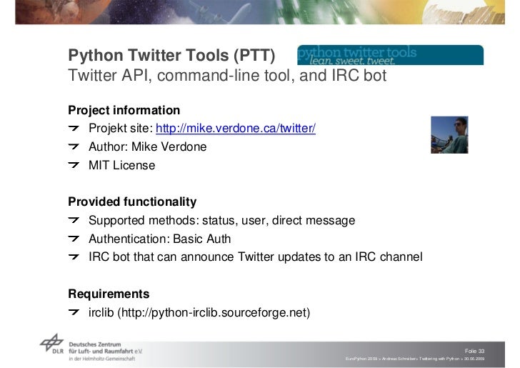 python irclib