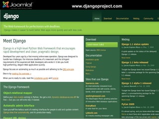 www.djangoproject.com
 