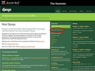The licences
 