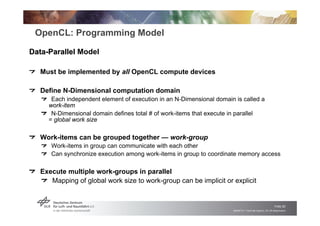 OpenCL - The Open Standard for Heterogeneous Parallel Programming | PDF