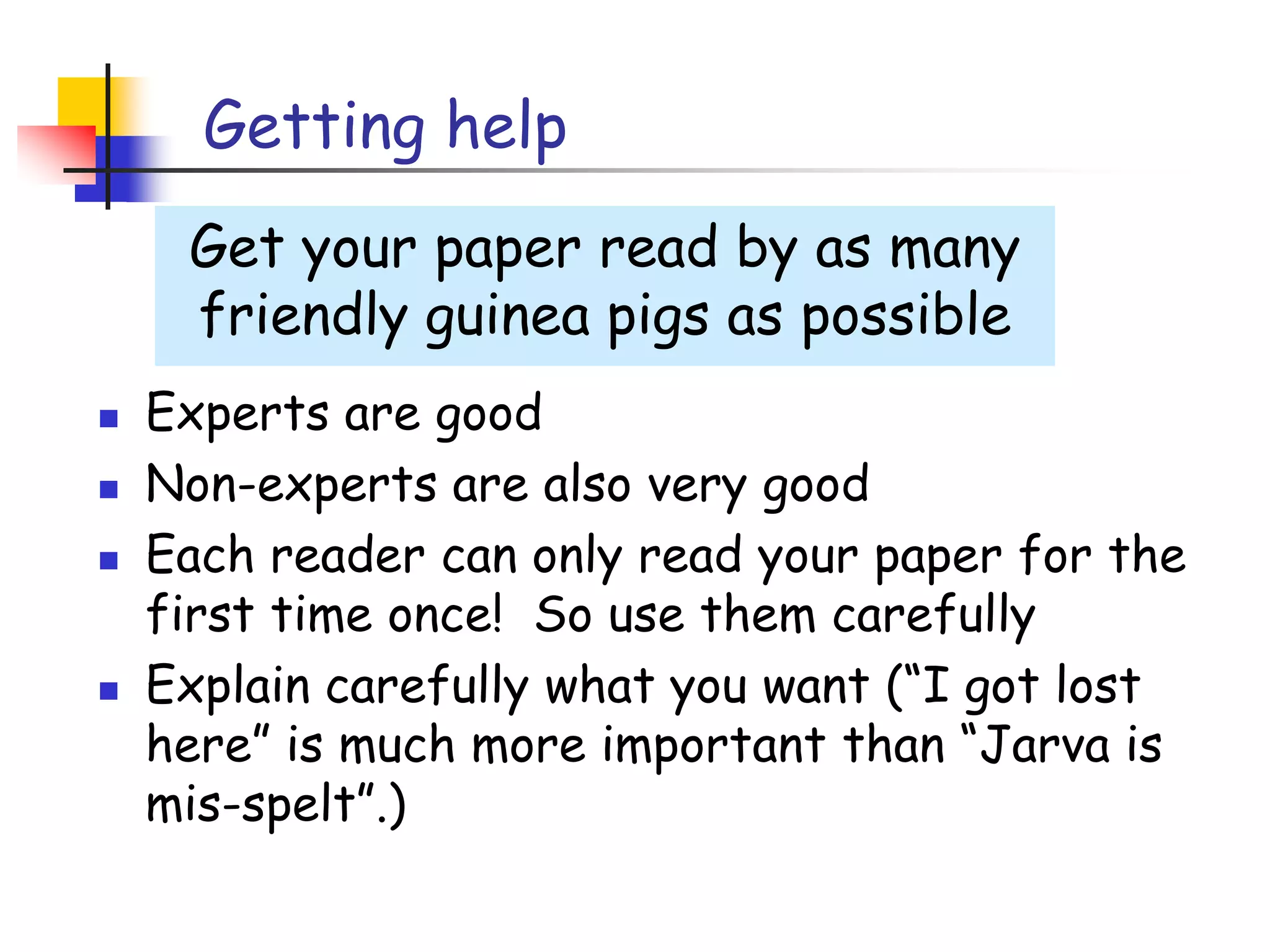 The process of writing