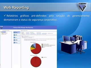 Instalaçãoremota (push), manutenção e upgrade das soluções.GERENCIAMENTO(CONFIGURAÇÕES/MONITORIA)ESTRUTURA CORPORATIVA