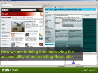 How we are looking into improving the accessibility of our existing News site 