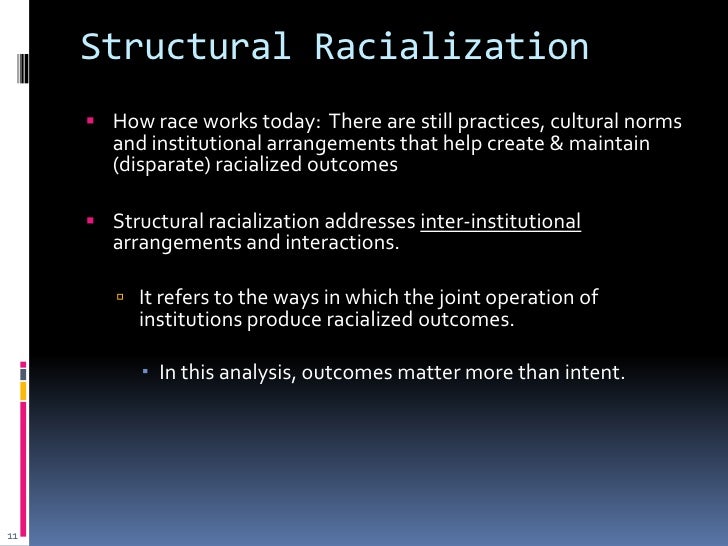 Structural Racialization A Lens for Understanding How Opportunity is…